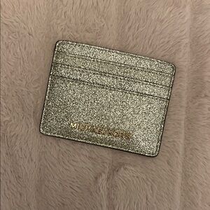 Michael Kors Sparkling Gold Card Holder